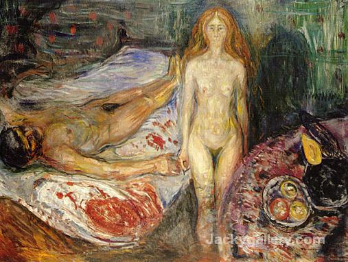 Death of Marat by Edvard Munch paintings reproduction